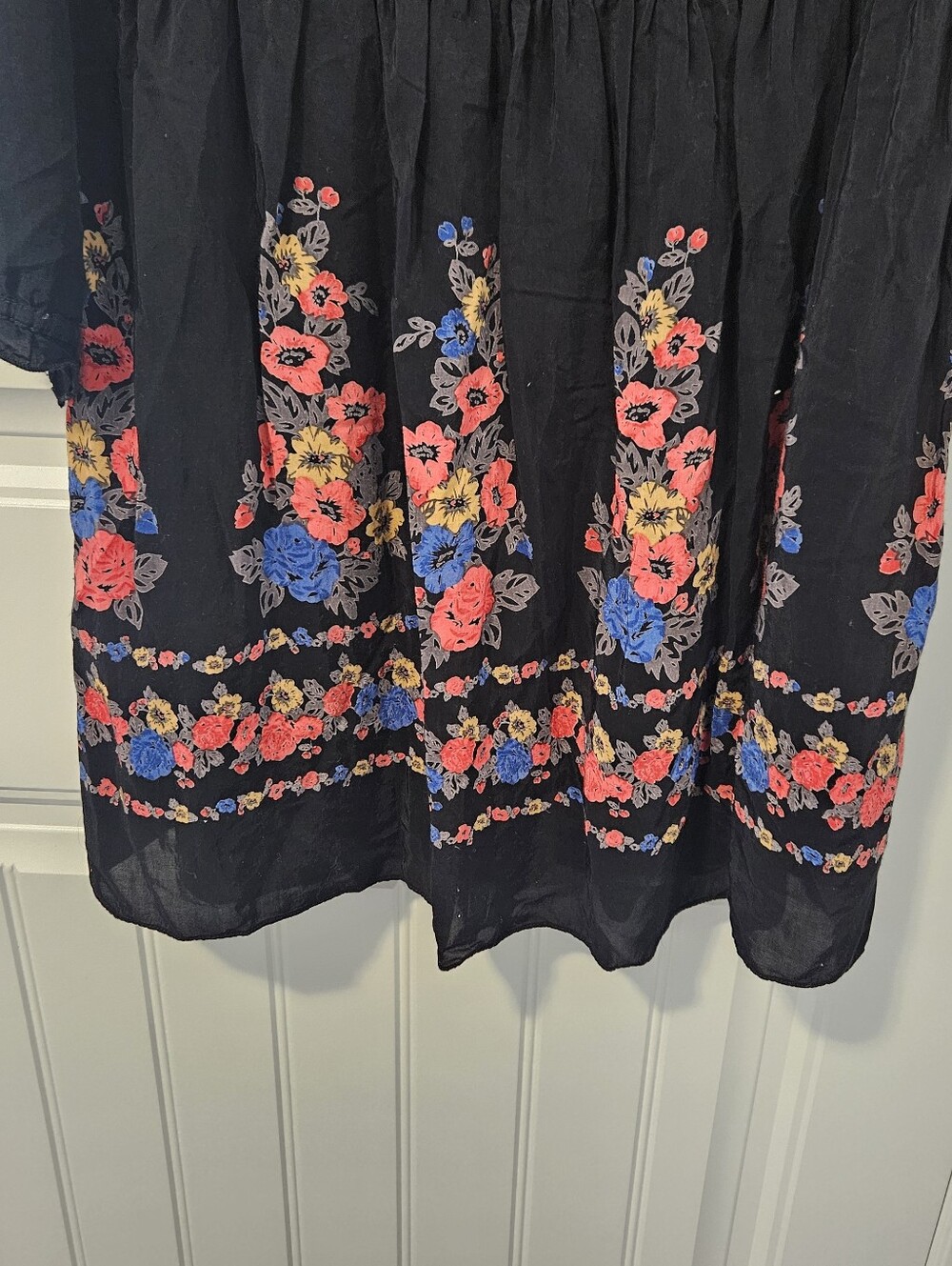 Free People Dress Floral Boho Hippie Womens 12 - Picture 4 of 7